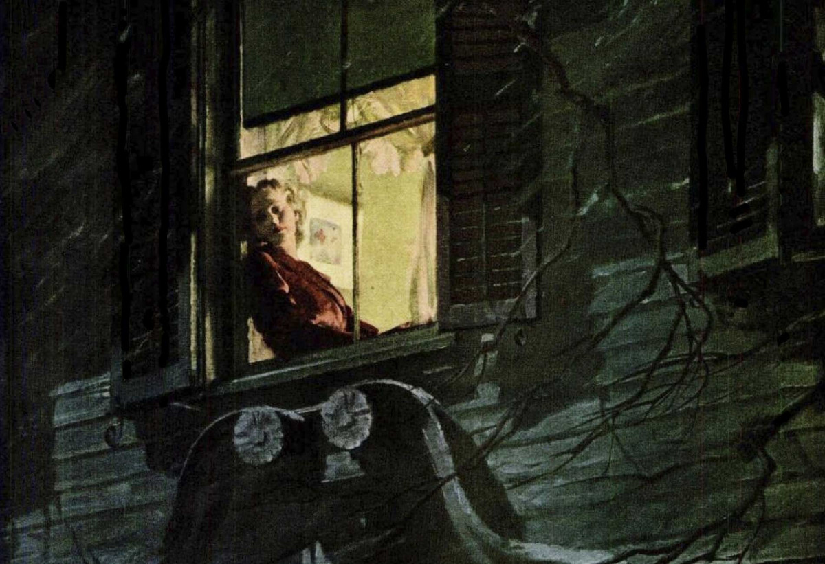 نقاشی (۱۹۵۶) Woman at the Window از Andrew Wyeth